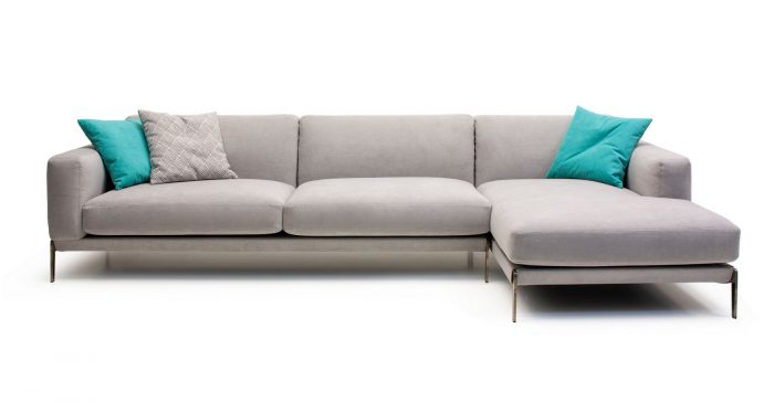 Угловой диван Link с металлическими опорами