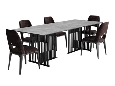 3D-модель стола обеденный Solo в стиле модерн