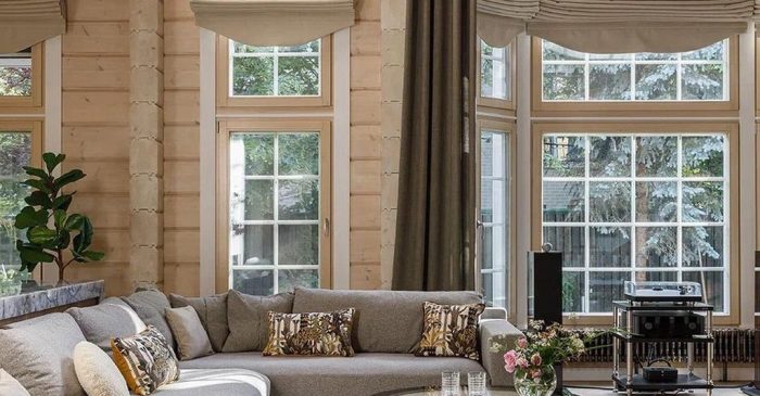 Интерьер деревянного дома 2023