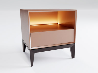3D-модель Тумба прикроватная Frame