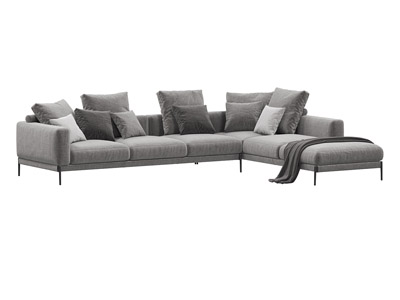 3D-модель Угловой диван Link