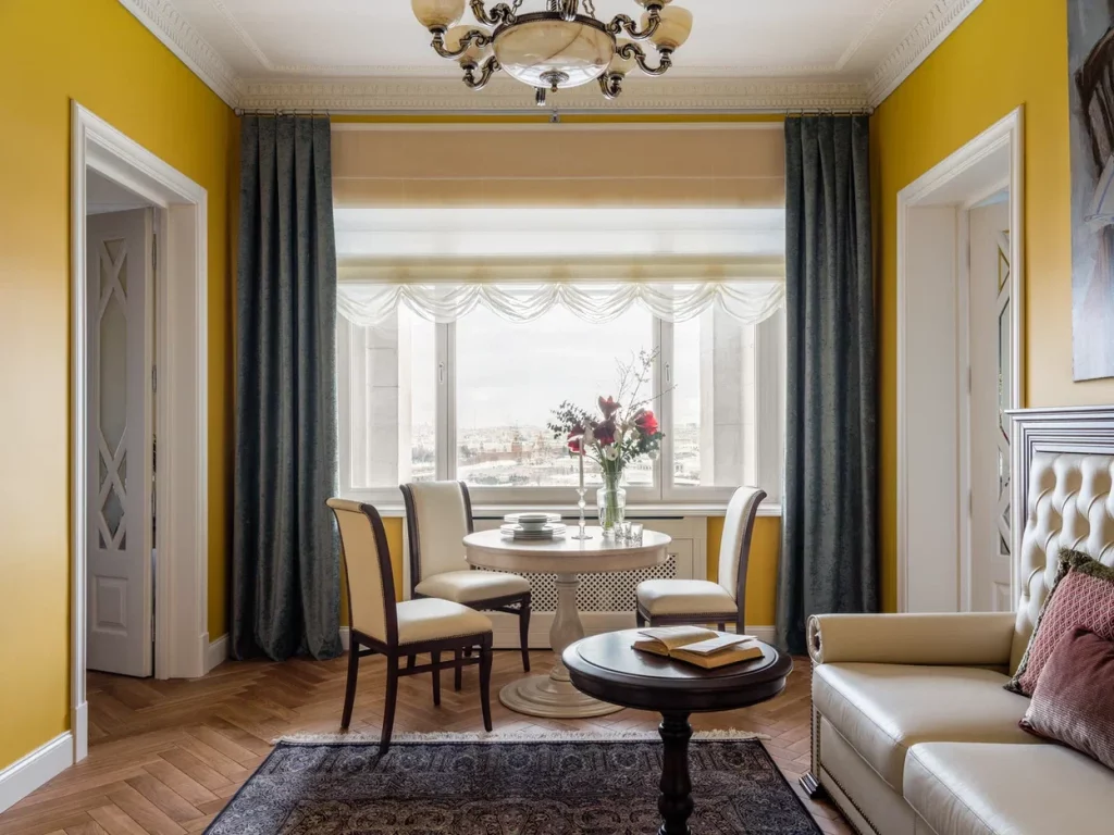 Дизайн гостиной-столовой, гостиная-столовая