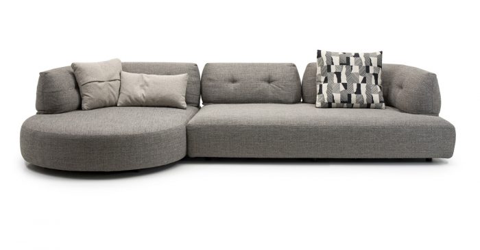 Угловой модульный диван Modena с изогнутыми спинками